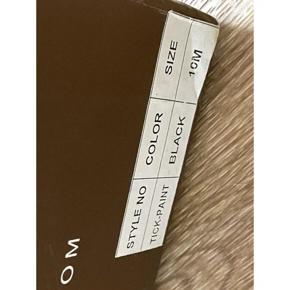 Jeffrey Campbell Boots Womens 10 Black Multi Leather Tick Paint Wedge Booties - Picture 8 of 8